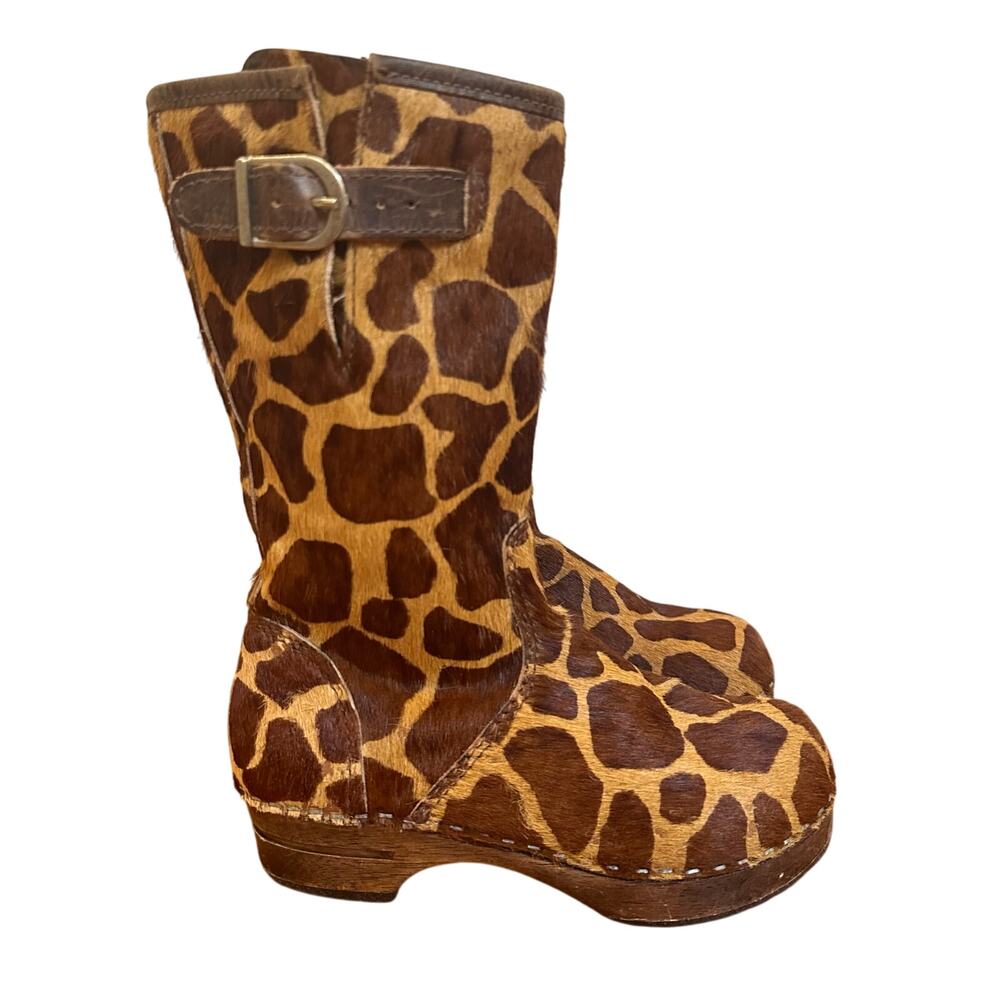 Hanna Andersson Giraffe Clog Boots sz 29